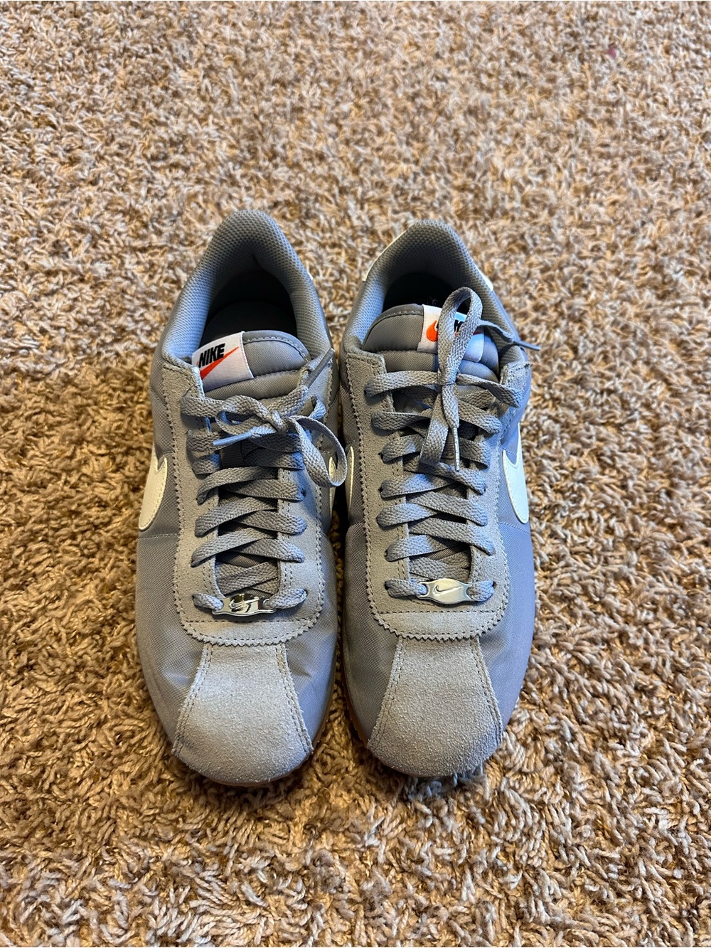 Nike Cortex size 10 women’s Gray and White Retro Running Sneakers